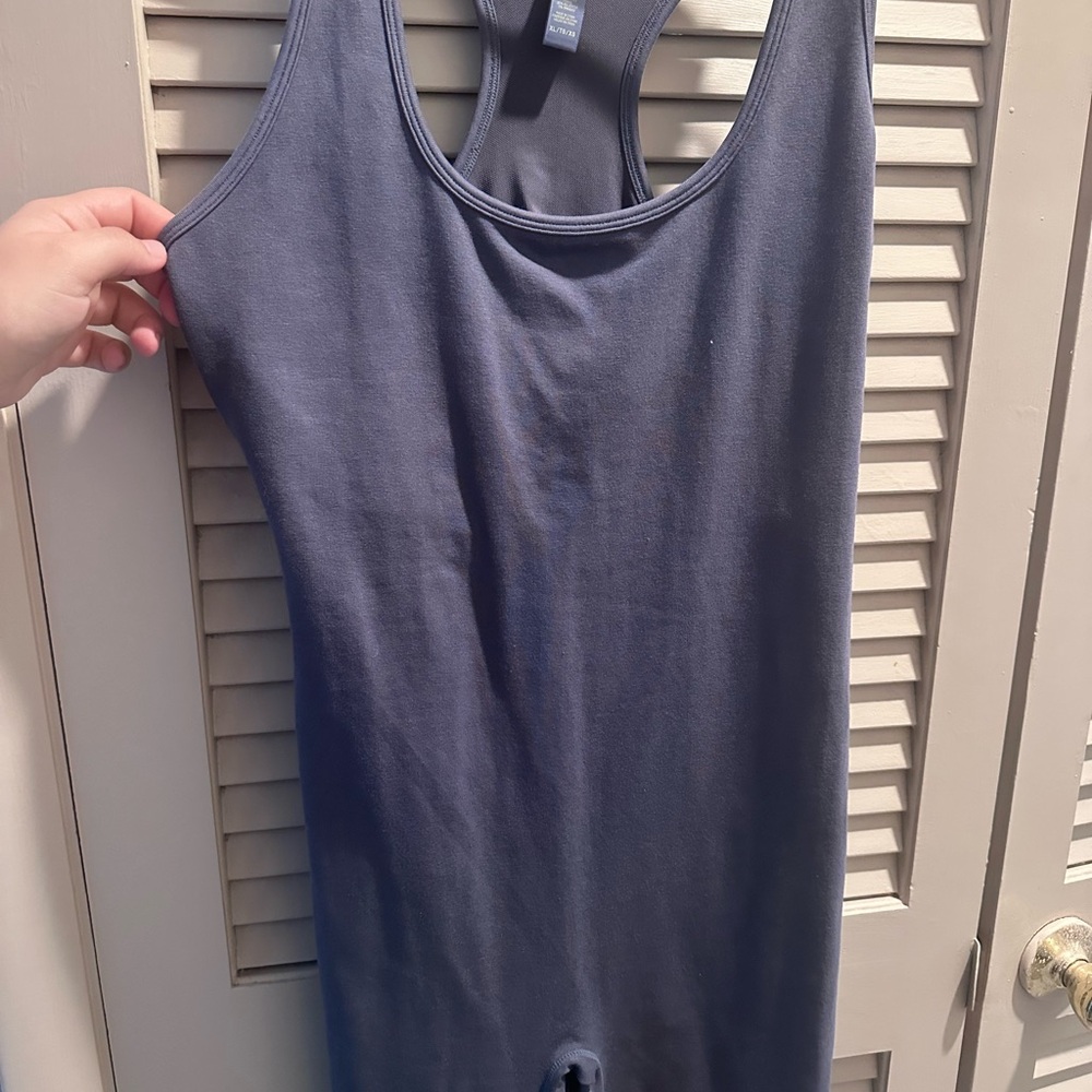 Blue Sleeveless Jumpsuit